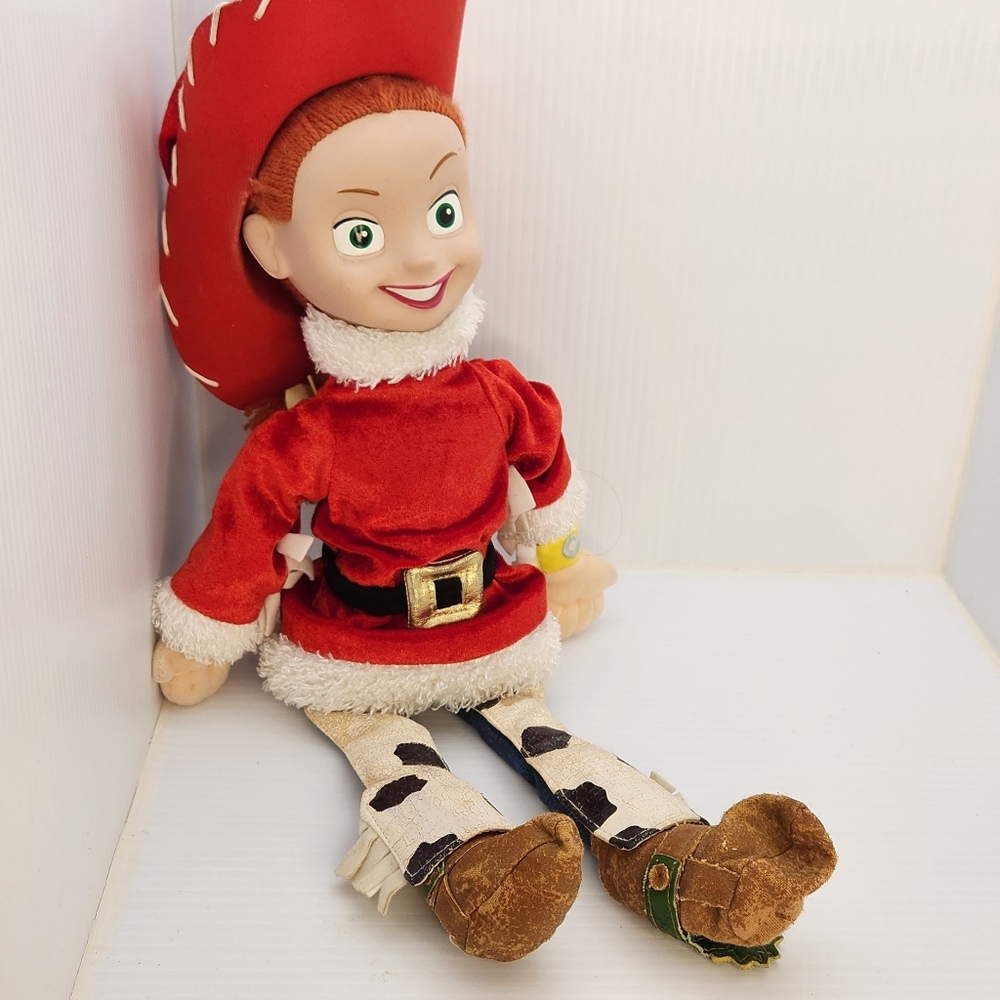 Toy Story Jessie Doll in Red Santa Christmas  Outfit Cowboy Santa Hat